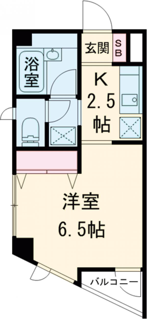 ヒルズガーデン・2E号室の間取り
