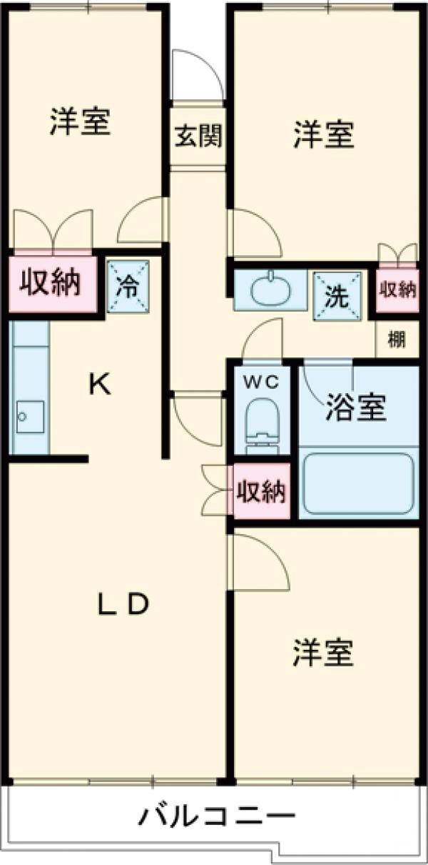北千住スカイハイツの間取り