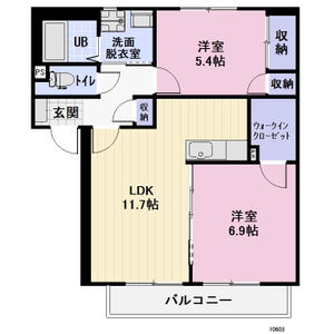リバーサイド一ツ木の間取り
