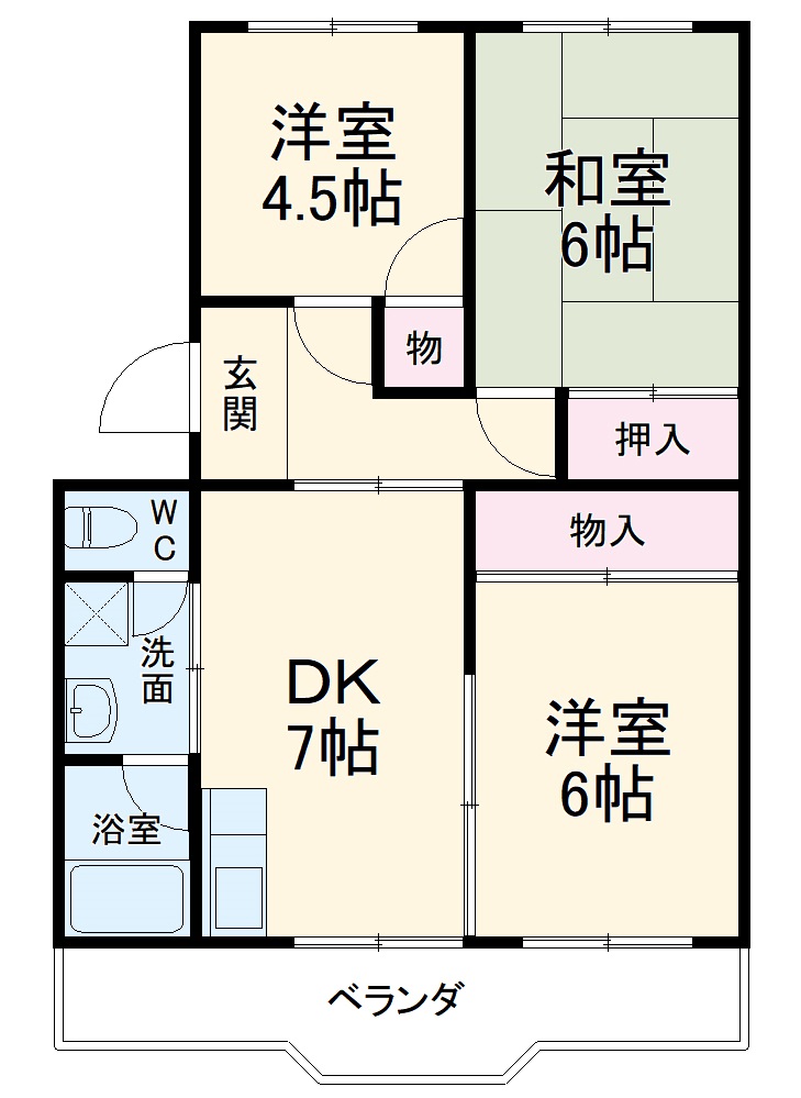メゾンタカクラの間取り