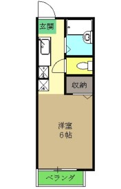 サザンカB棟の間取り