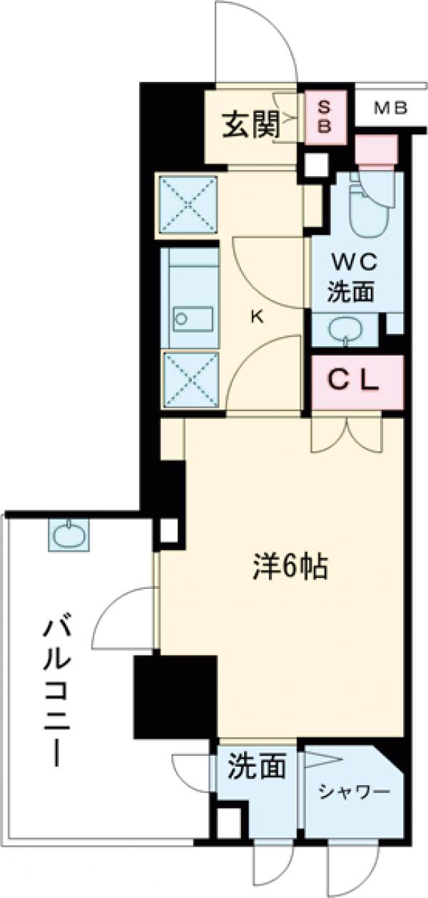 パークキューブ笹塚の間取り