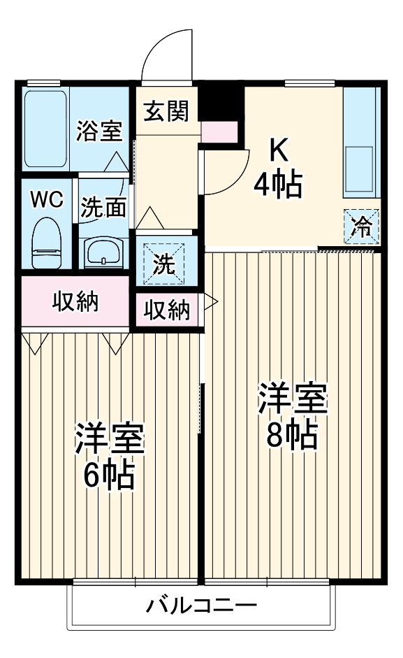 コーポランジュの間取り