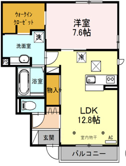 サンモールAの間取り