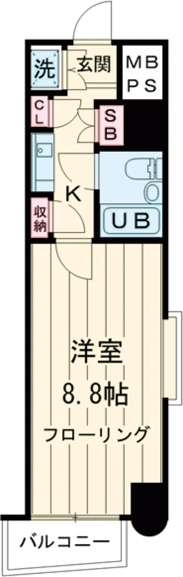 エスティア駒込の間取り
