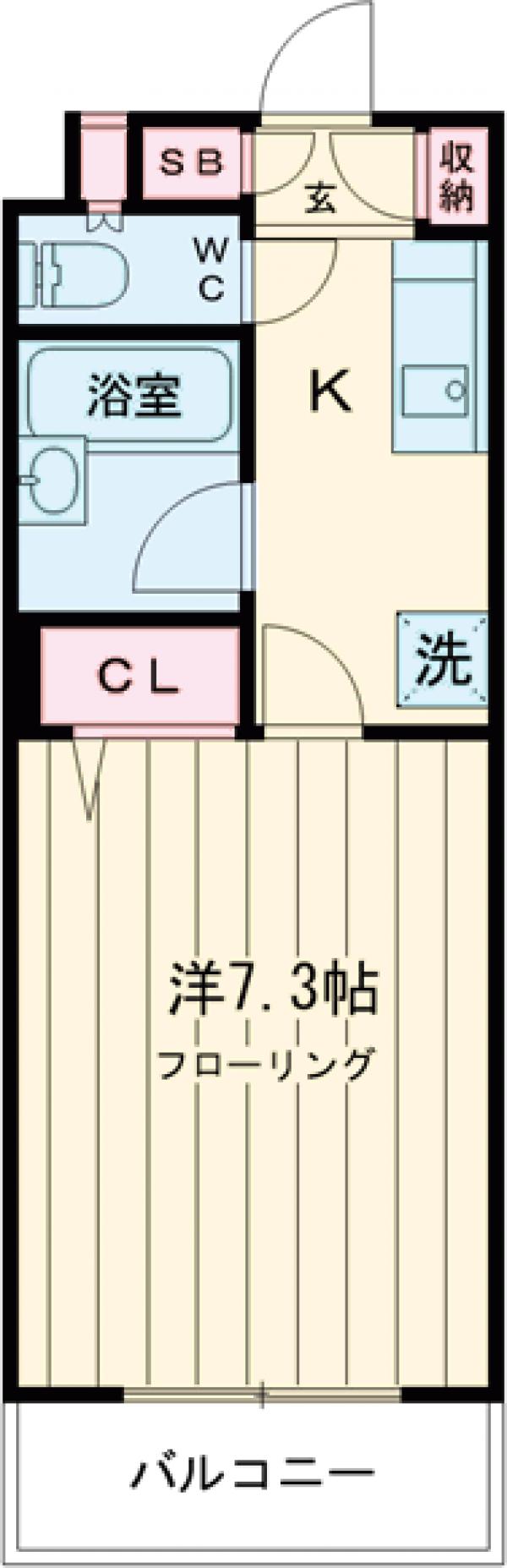 大木ロイヤルマンションの間取り