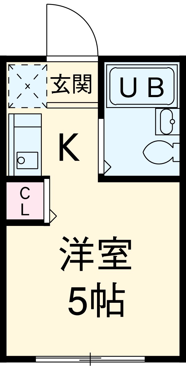 湯田コーポの間取り