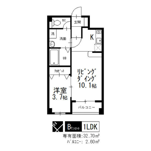 セゾンマツバの間取り
