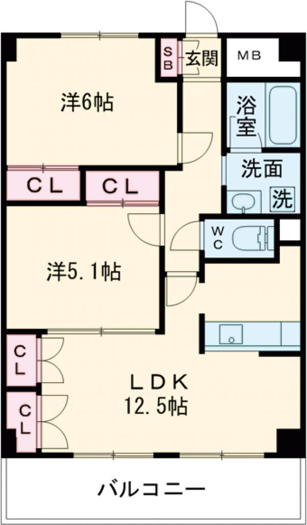 フォーレスト北綾瀬Ⅰの間取り