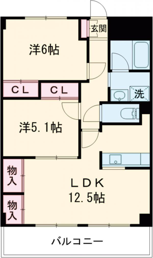 フォーレスト北綾瀬Ⅰ・402号室の間取り