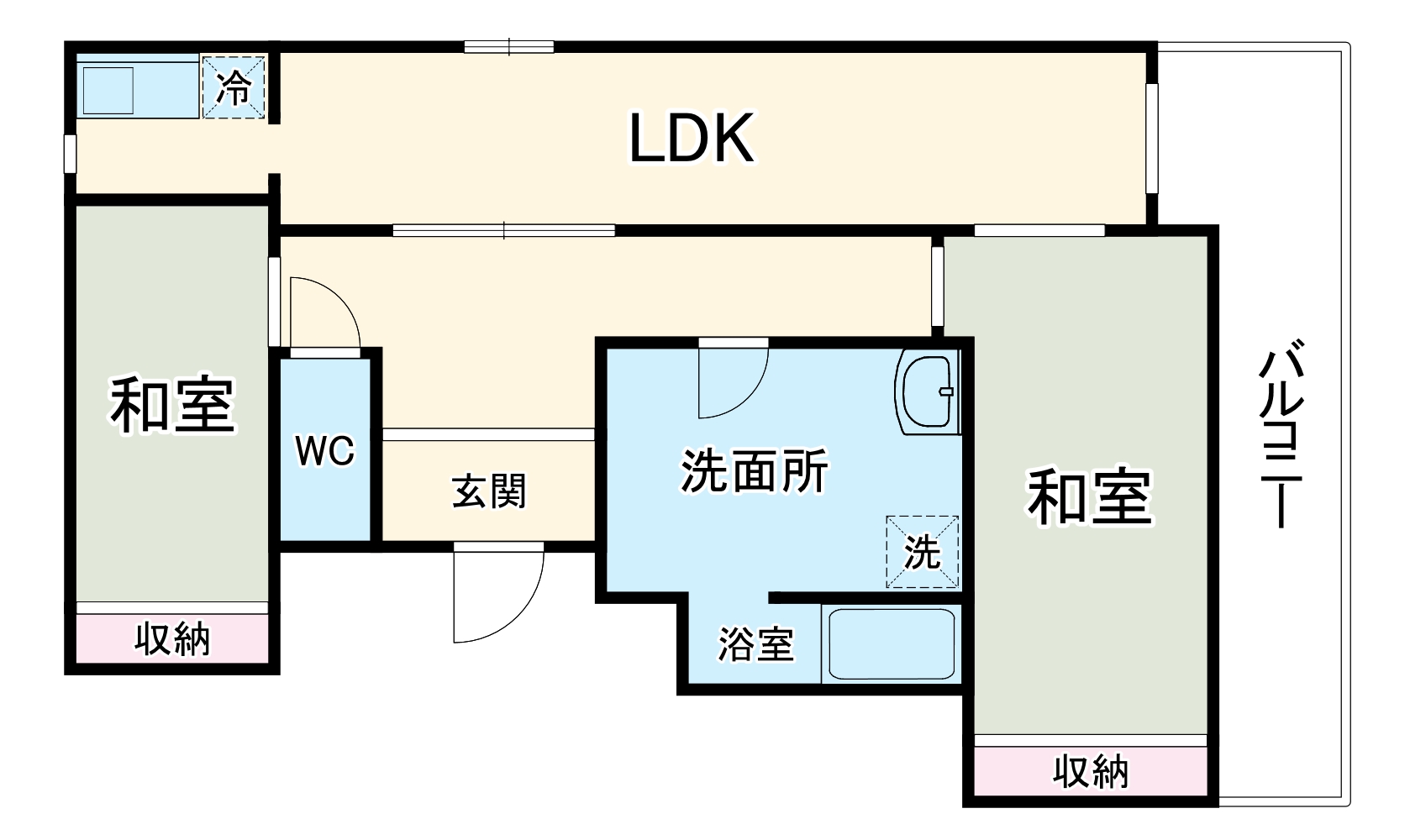 TMKAN2号棟の間取り