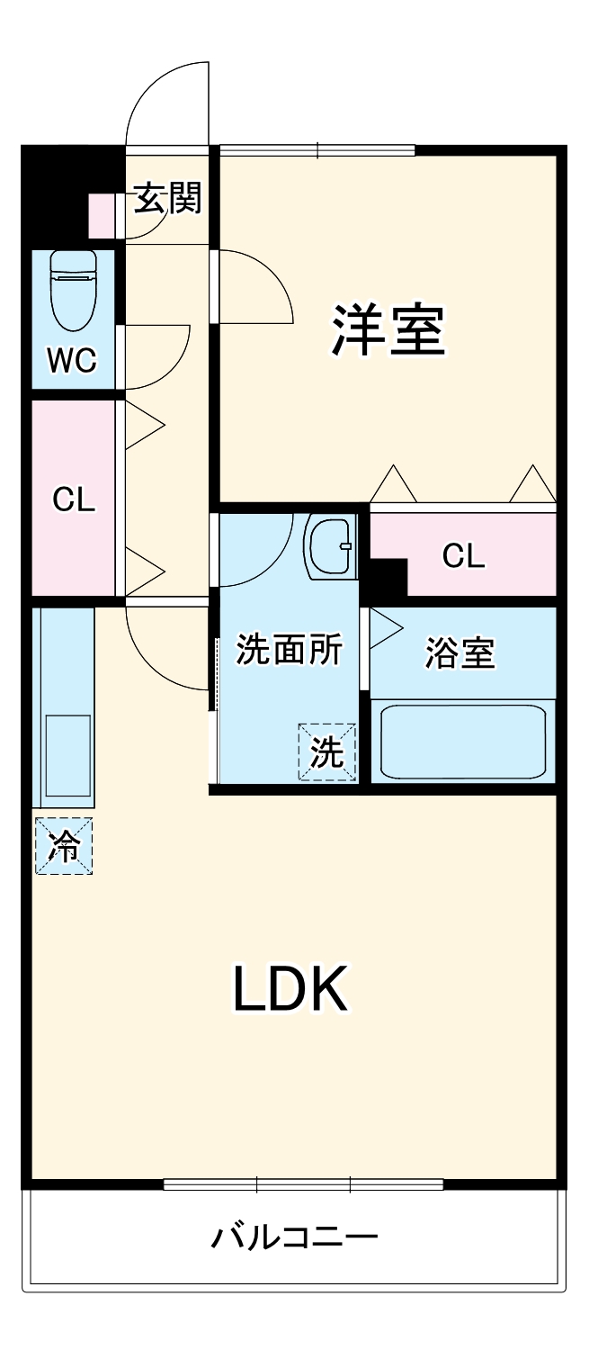 アンプルール リーブル 悠Ⅱの間取り