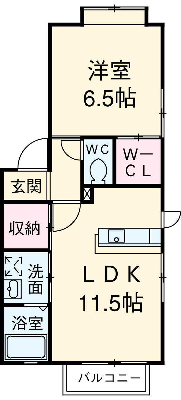 クレイドル住吉Bの間取り