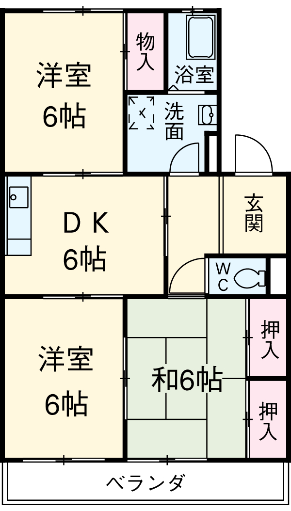 ハイツ高根の間取り