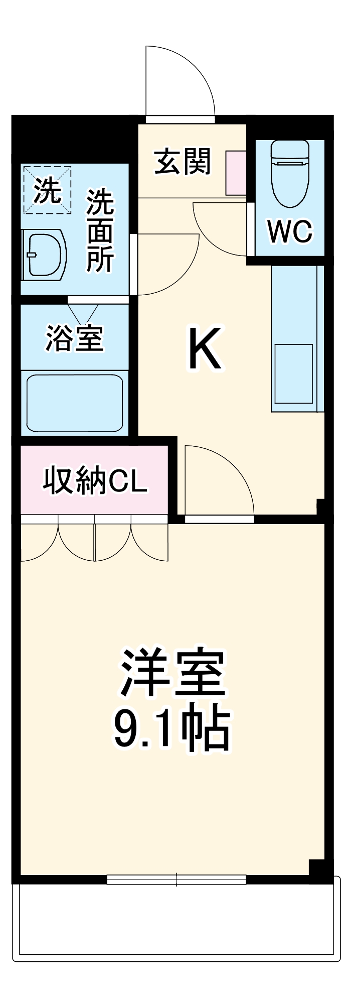 アルシオン田戸の間取り