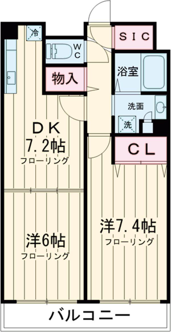 シュトラール赤堤の間取り