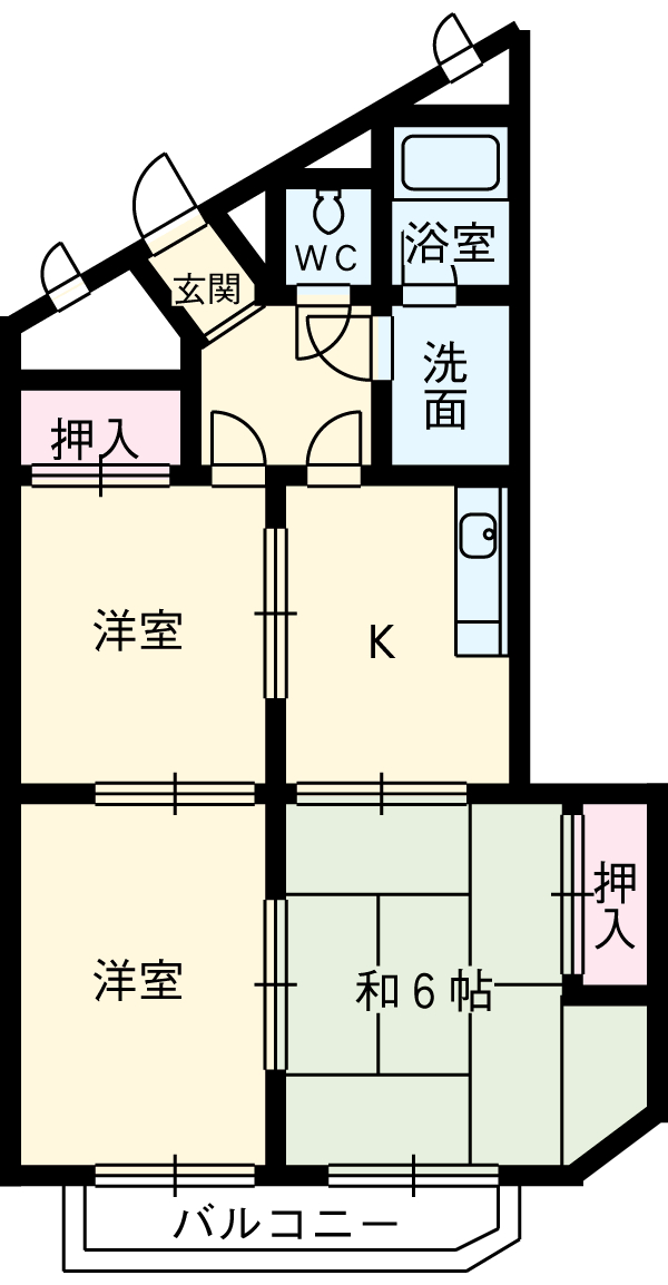 ヒロタマンションの間取り
