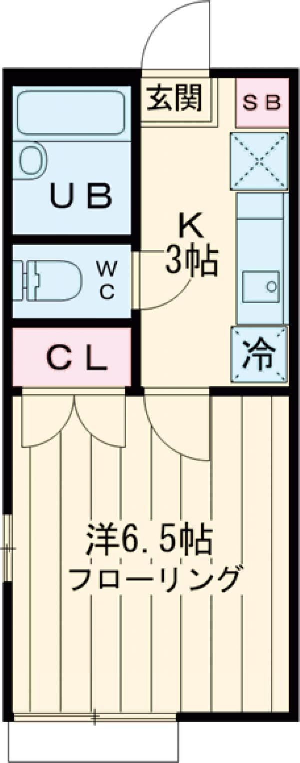 シードブライトＡ・202号室の間取り