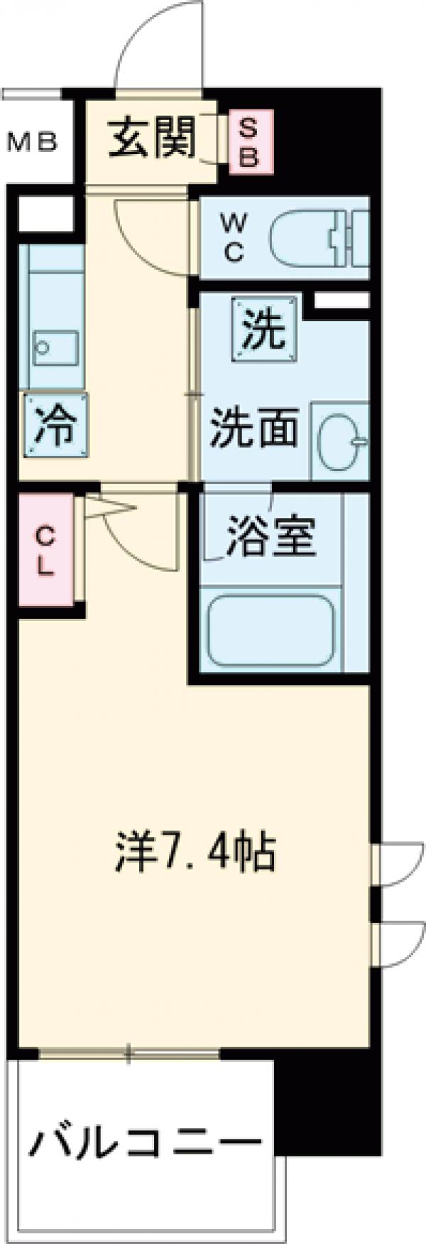 ステディコート桜上水の間取り