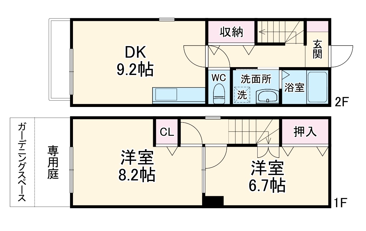 ハイツコスモスの間取り