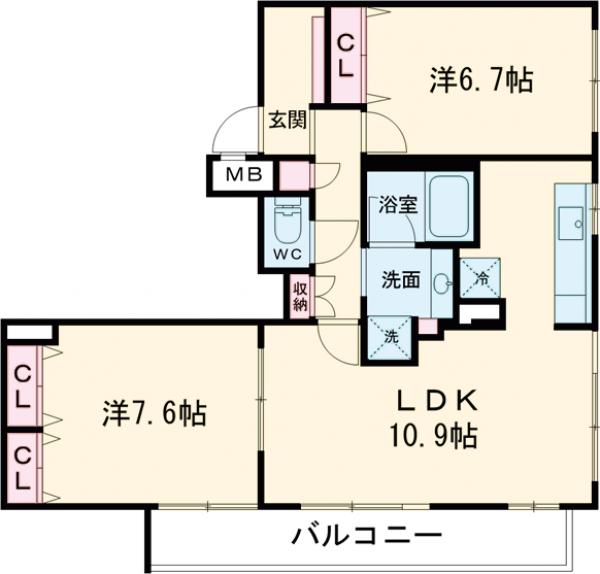RESTA目黒の間取り