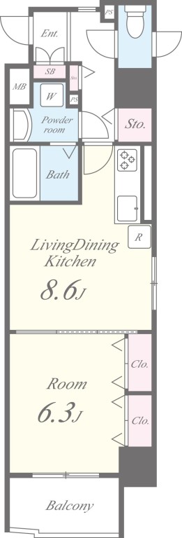 ラ・クレール・フォンティーヌの間取り