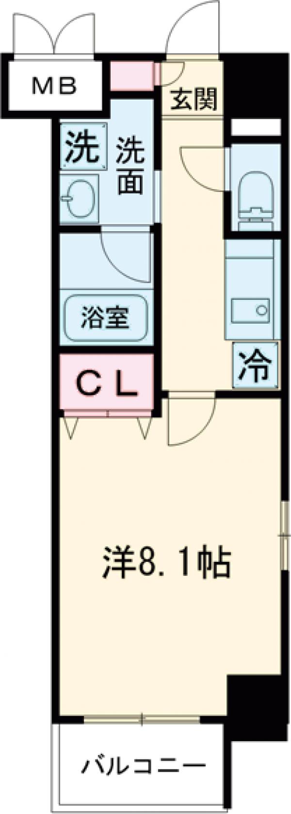 Centre Riziereの間取り