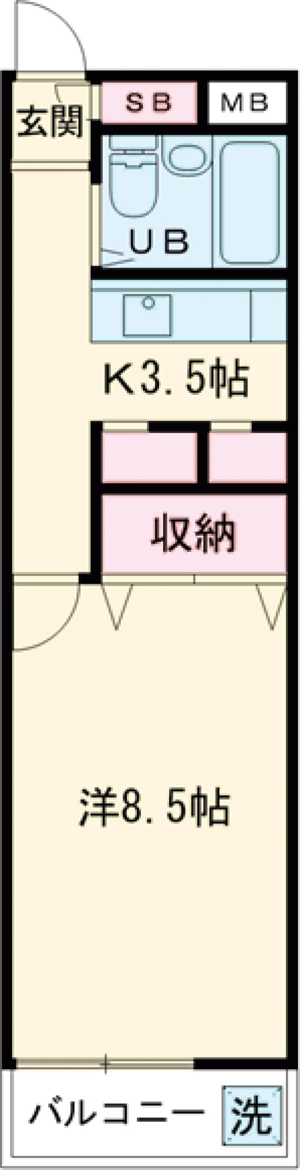 ウェル明大前の間取り