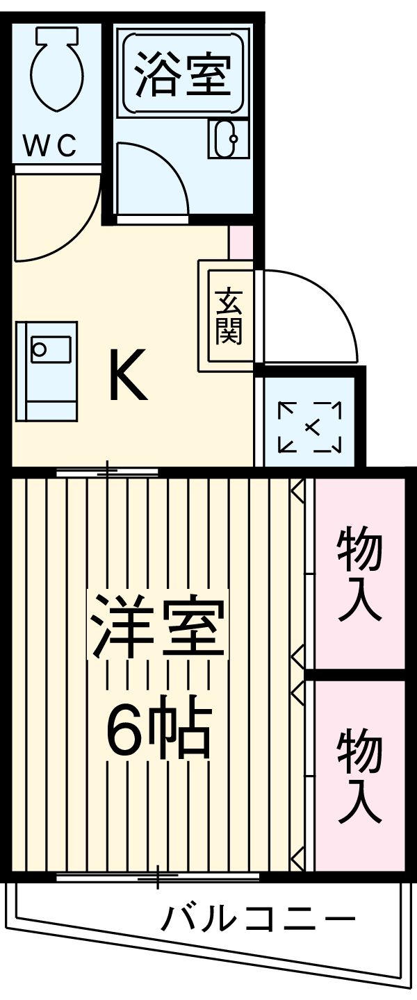 ハイム前澤・201号室の間取り