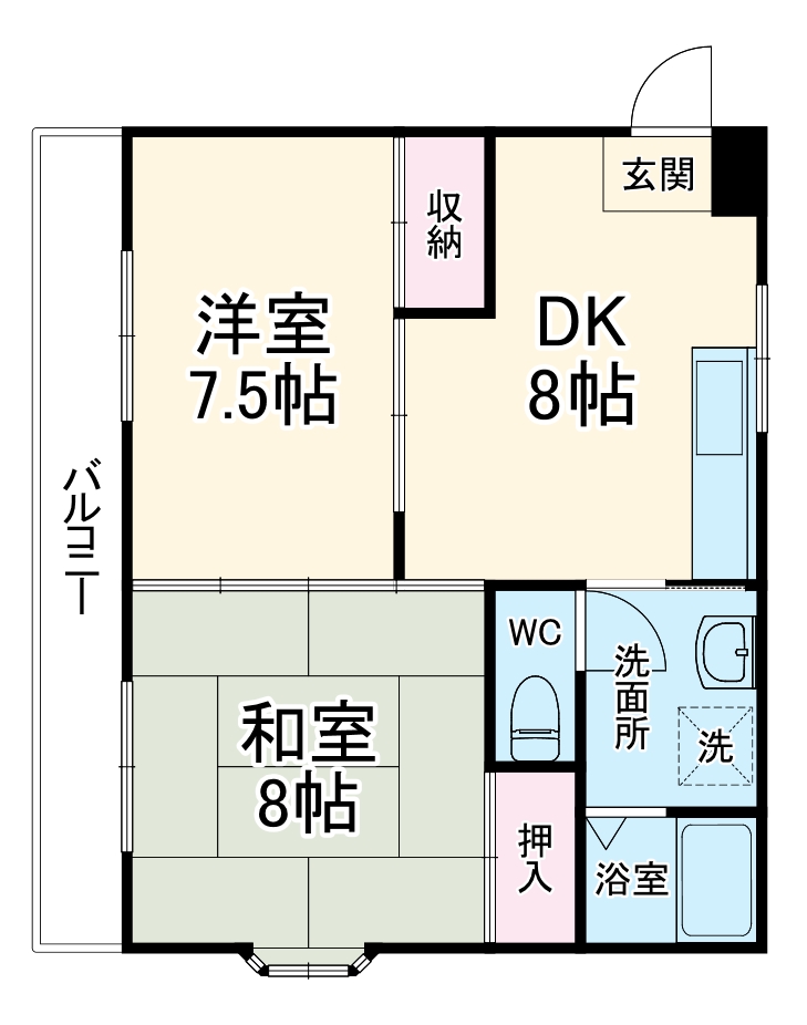クインハイツの間取り
