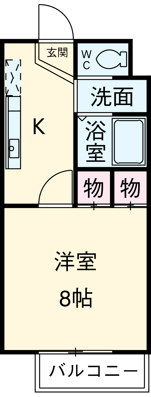 コスモ下山の間取り