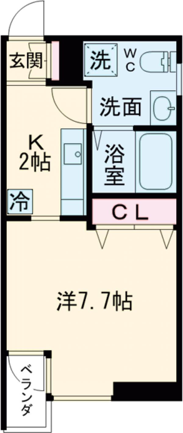 Ｈ２・D号室の間取り