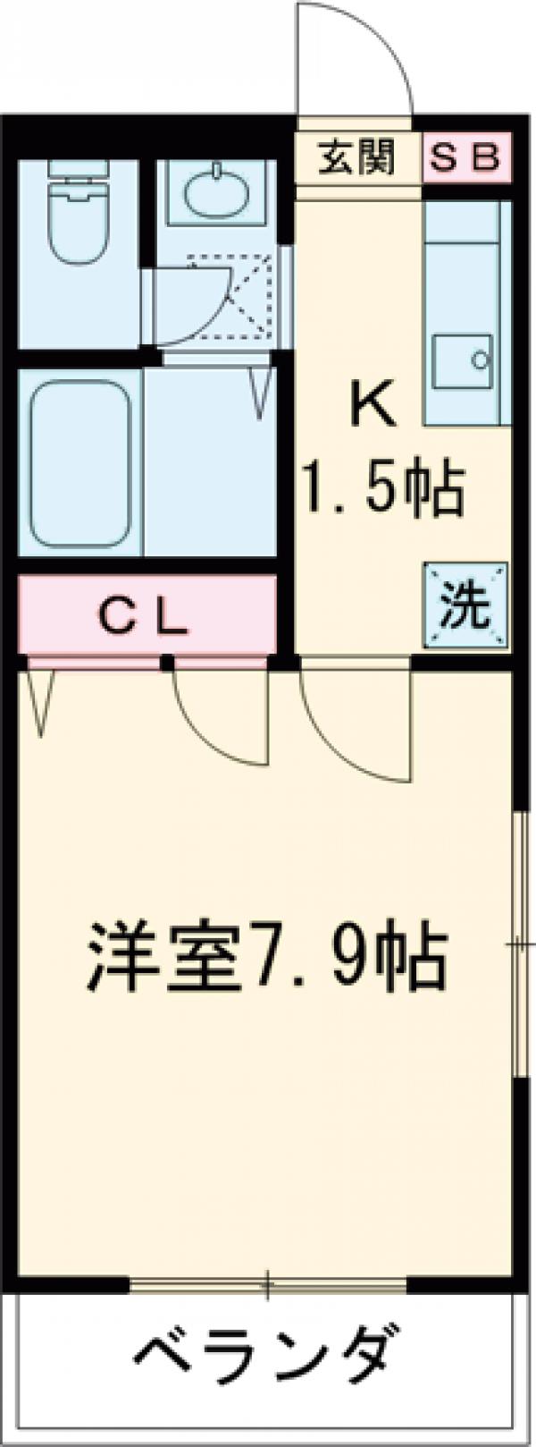 ダイヤモンドフラッツⅡの間取り