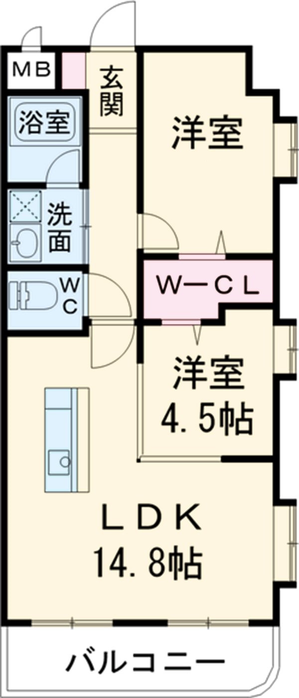 サンコート21の間取り