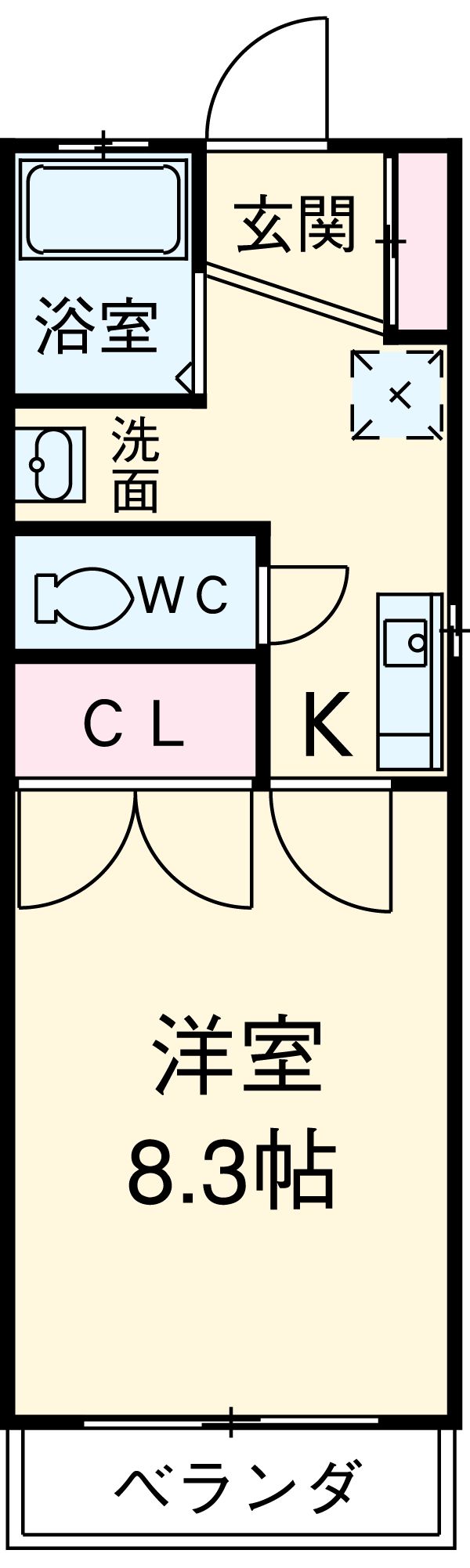 レークハヤⅢの間取り