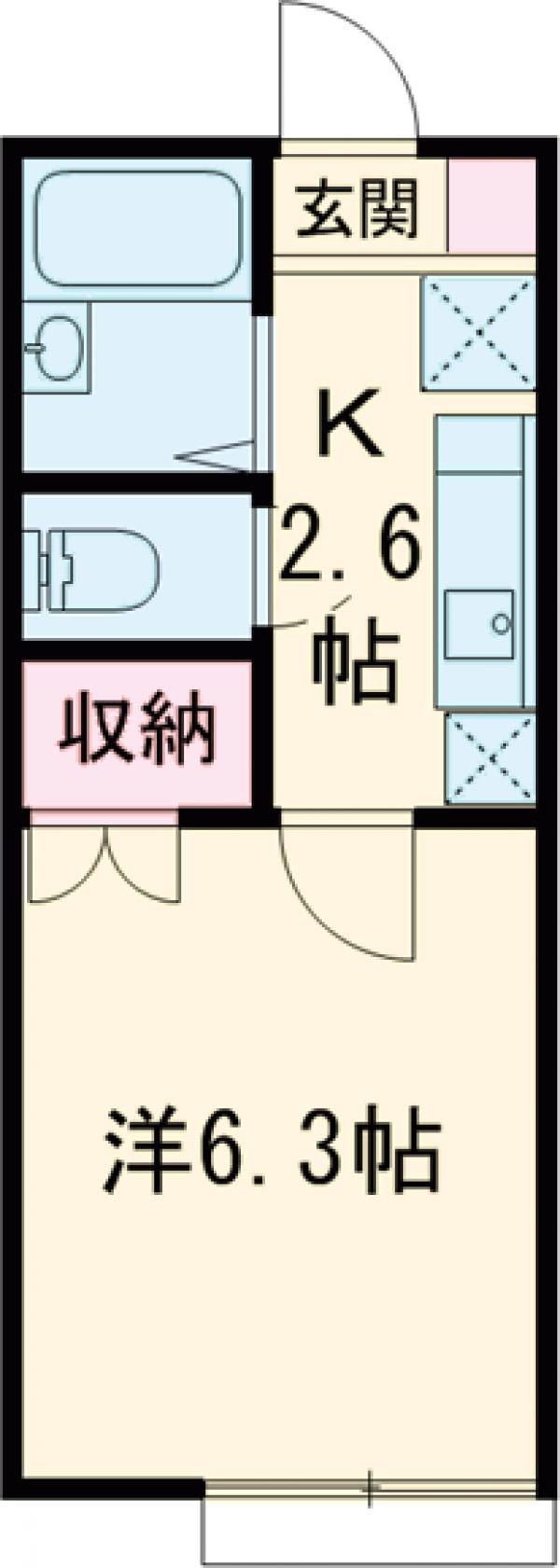 カーサーアオイAの間取り