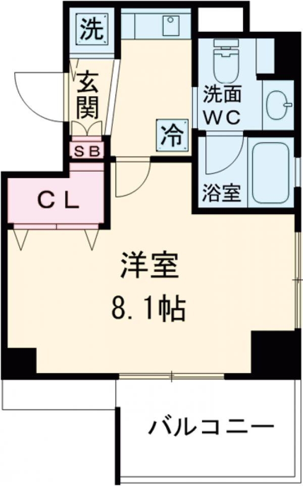 クリオ戸越銀座壱番館・604号室の間取り