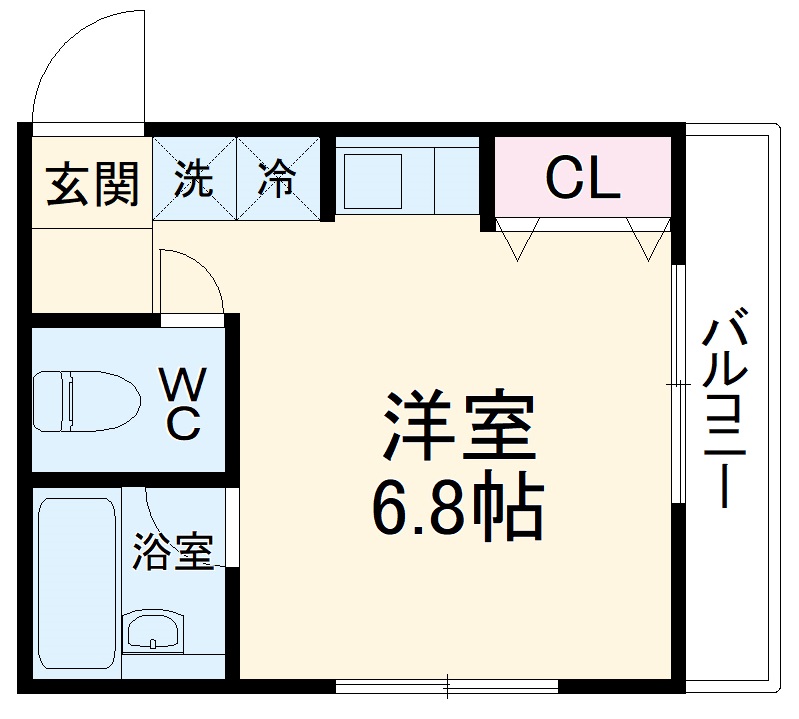 ランドヒルズウエストA棟の間取り