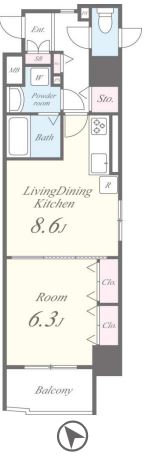 ラ クレール フォンテーヌの間取り