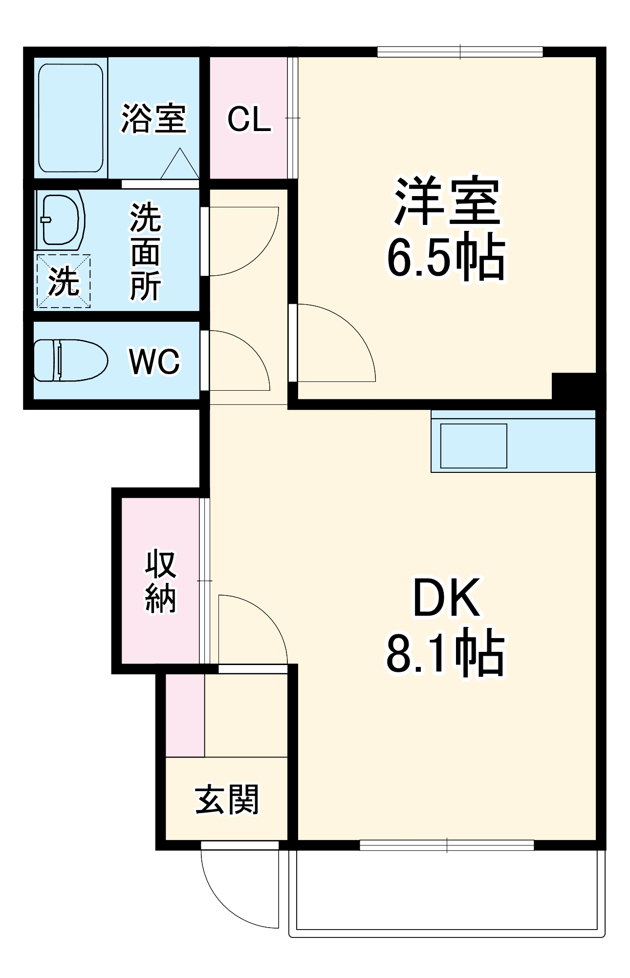 ランゲスレーベン 五月台の間取り