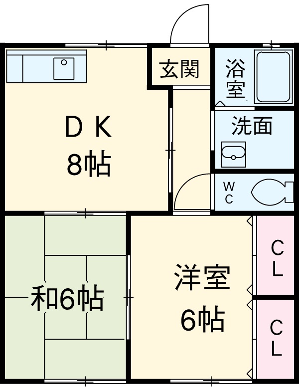 若松ハイツの間取り