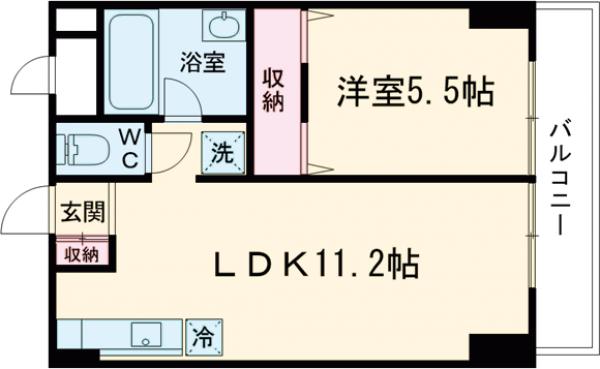丸元マンションの間取り