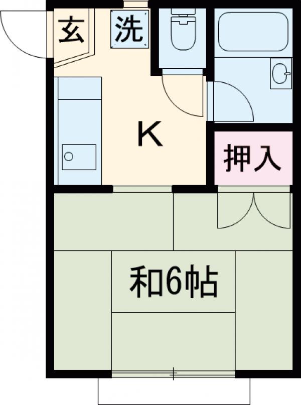 シャンブル小竹の間取り