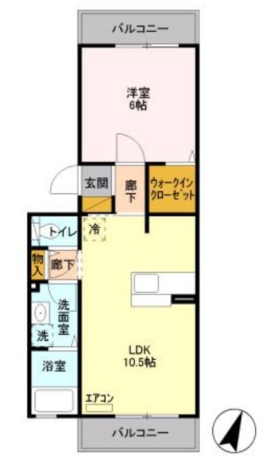 ジュヴァンセルBの間取り