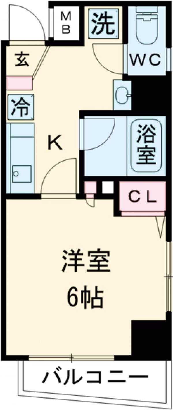 ＸＥＢＥＣ練馬・201号室の間取り