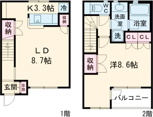 スタイリオ武蔵小山の間取り