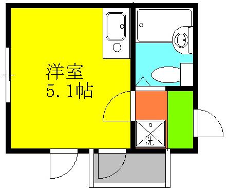 シャンティ北千住の間取り