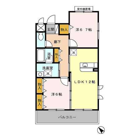 エクセレンス フジエの間取り