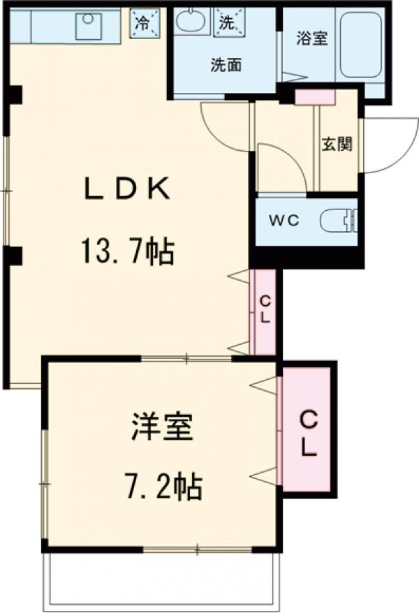 ヴェルデ ビュー 二子玉川の間取り