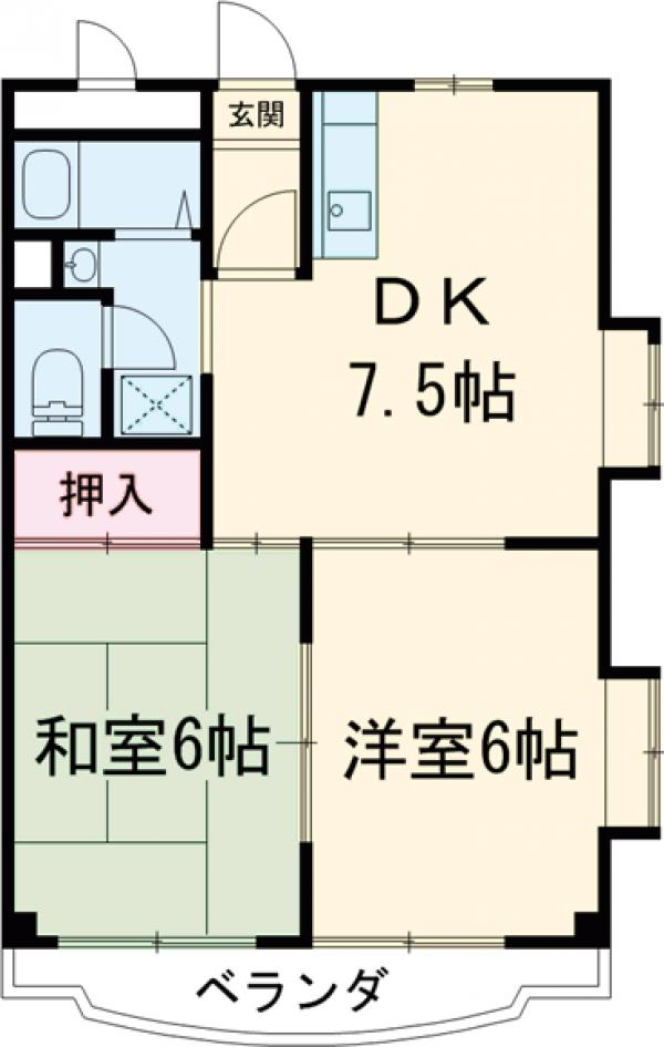 ヴィラ・パークメイトの間取り